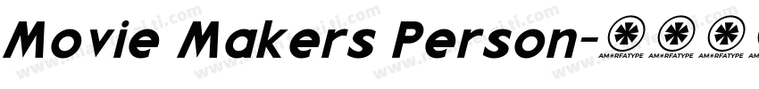 Movie Makers Person字体转换